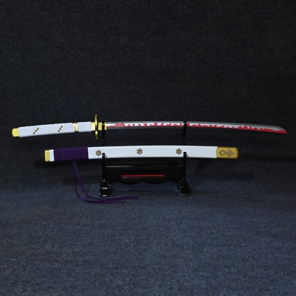 سيف آمي نو هاباكيري الأبيض الخاص بأودين مصنوع يدوياً من الخشب الطبيعي - Ame no Habakiri Wood Katana Replica Kozuki Oden Wano