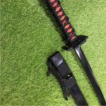 Ichigo Kurosaki’s Tensa Zangetsu Legendary Bankai - Bleach All-Black Wooden Katana - Image 9