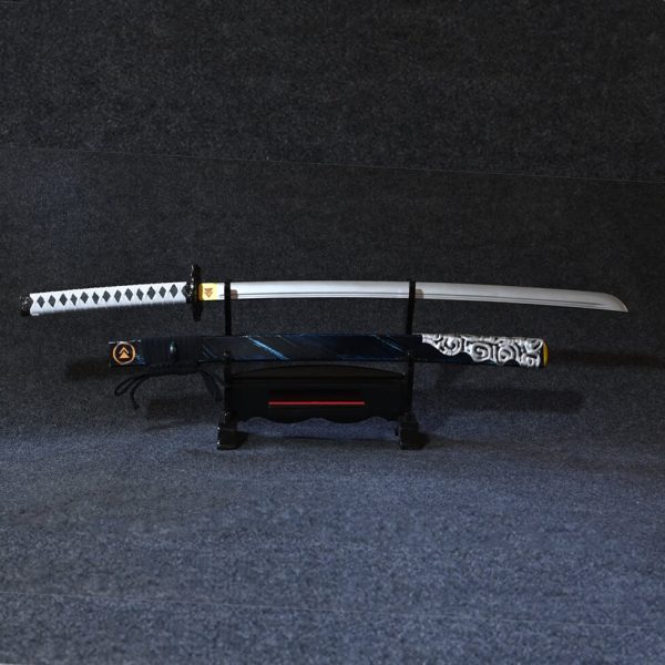 Ultimate Sakai Katana Blue Wood Replica: #1 Legendary Ghost of Tsushima Blade - Stunning Exquisite Decor