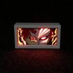 Professional studio photo of an Ichigo Kurosaki Lightbox with layered 3D LED effects for Bleach anime fans.