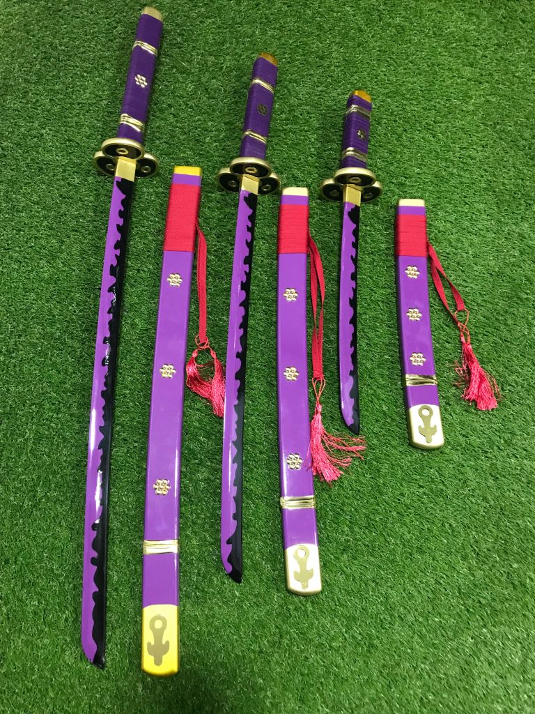 Detailed Anime Katana Dimensions Guide: 55cm, 85cm, and 104cm wooden swords