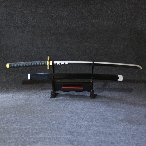 سيف مويشيرو توكيتو الأبيض من الخشب الطبيعي - Muichiro Tokito Nichirin Wood Replica Mist Breathing Blade