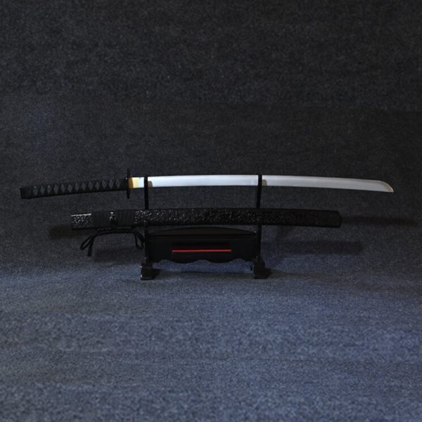 سيف كاتانا خشب طبيعي باللون الأسود المطفي - Black Shadow Wooden Katana Handmade Samurai Sword Decor