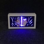 لوحة أنمي ليد مضيئة ثلاثية الأبعاد لشخصية إيرين ييغر من هجوم العمالقة في غرفة ألعاب - Eren Yeager 3D LED Shadow Box Attack on Titan