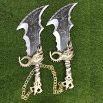 Ultimate Blades of Chaos Wood Replica: #1 Legendary Kratos Twin Blades - Brutal Exquisite Decor - Image 4