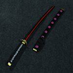 Shusui Wooden Katana - Zoro One Piece Black Blade Natural Wood Replica - Image 3