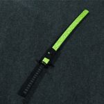 Neon Marble Samurai Katana - Epic 104cm Silver Wooden Blade - Image 2