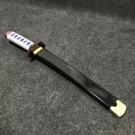 Giyu Tomioka Tanto sword - Blue Nichirin - wooden Demon Slayer - Image 2