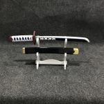 Giyu Tomioka Tanto sword - Blue Nichirin - wooden Demon Slayer - Image 3